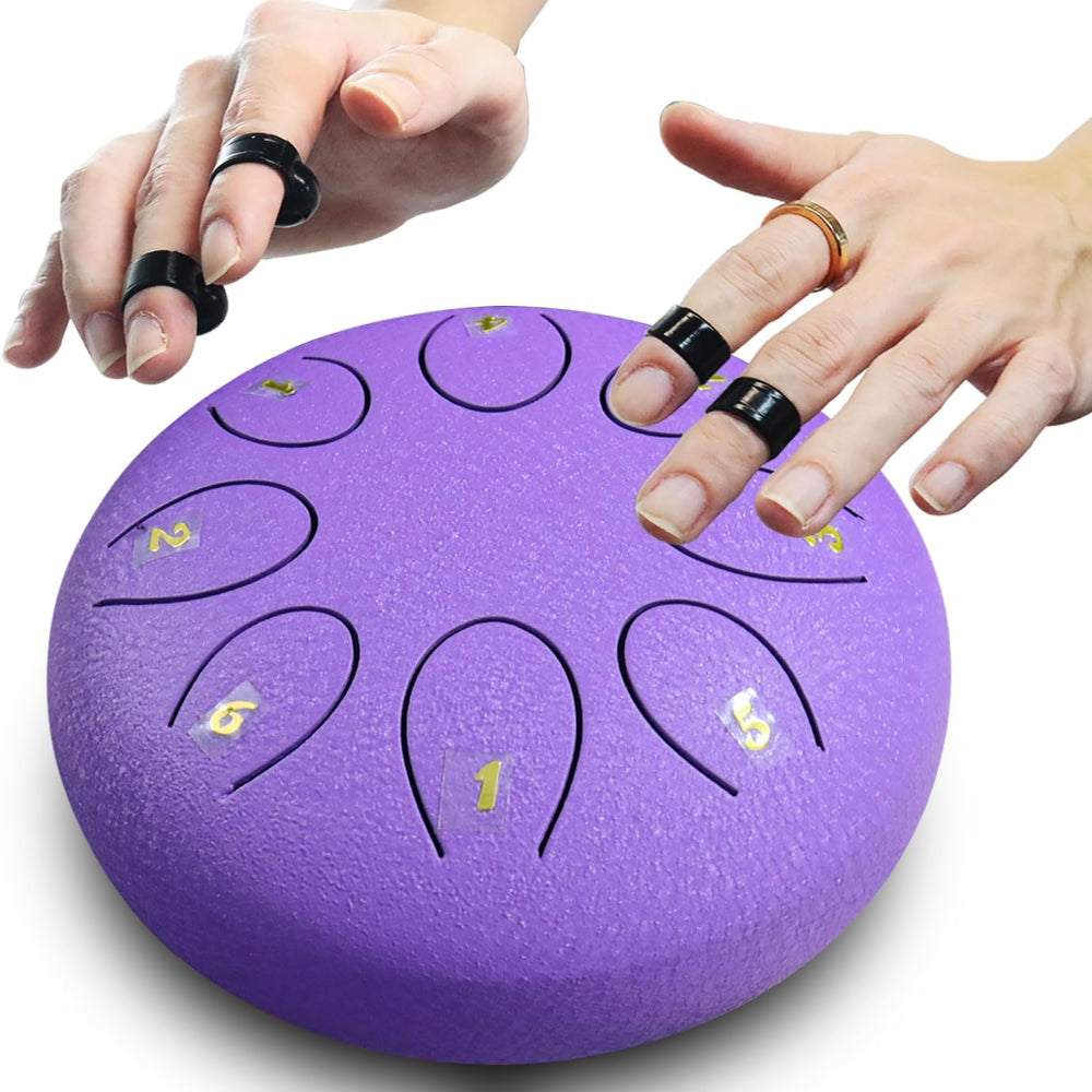 Ocelový jazýčkový buben Handpan perkusní meditační nástroj