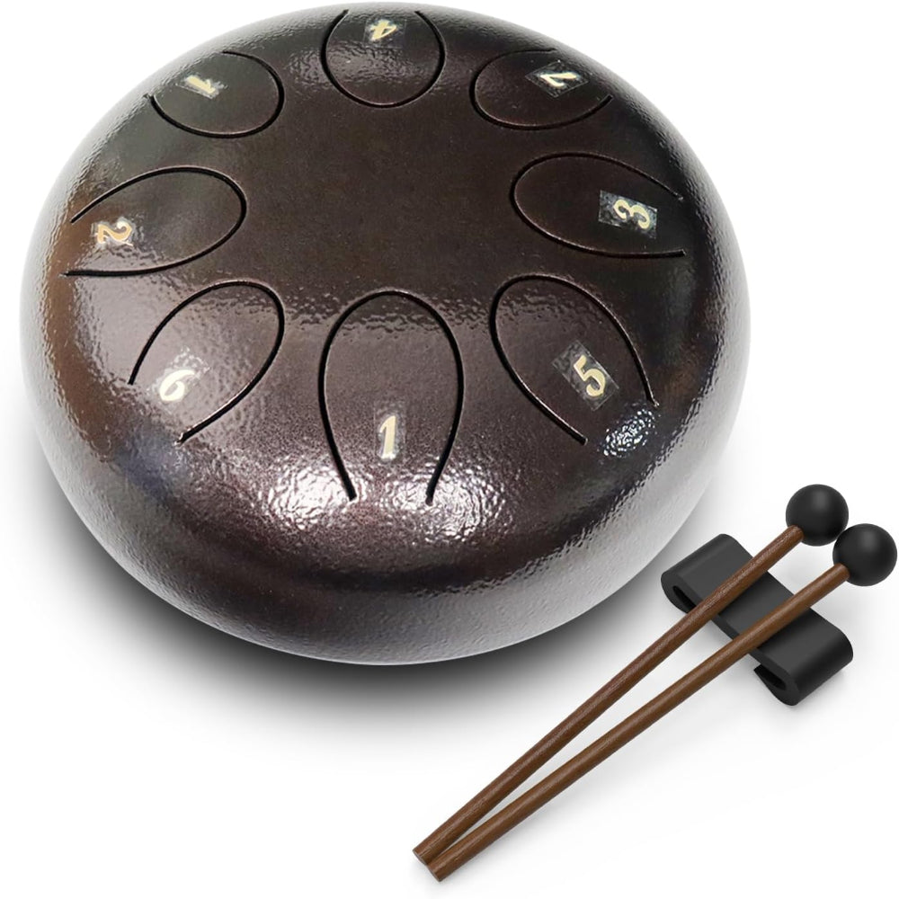 Ocelový jazýčkový buben Handpan perkusní meditační nástroj