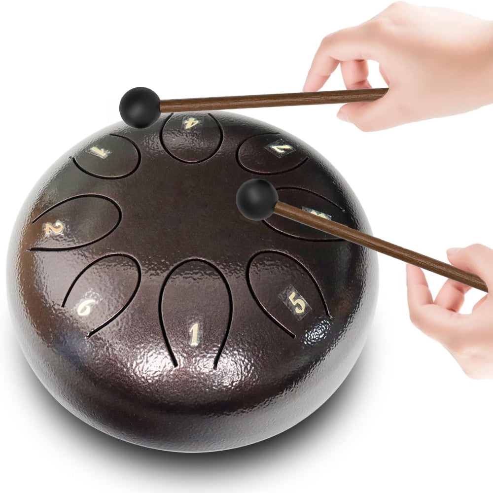 Ocelový jazýčkový buben Handpan perkusní meditační nástroj