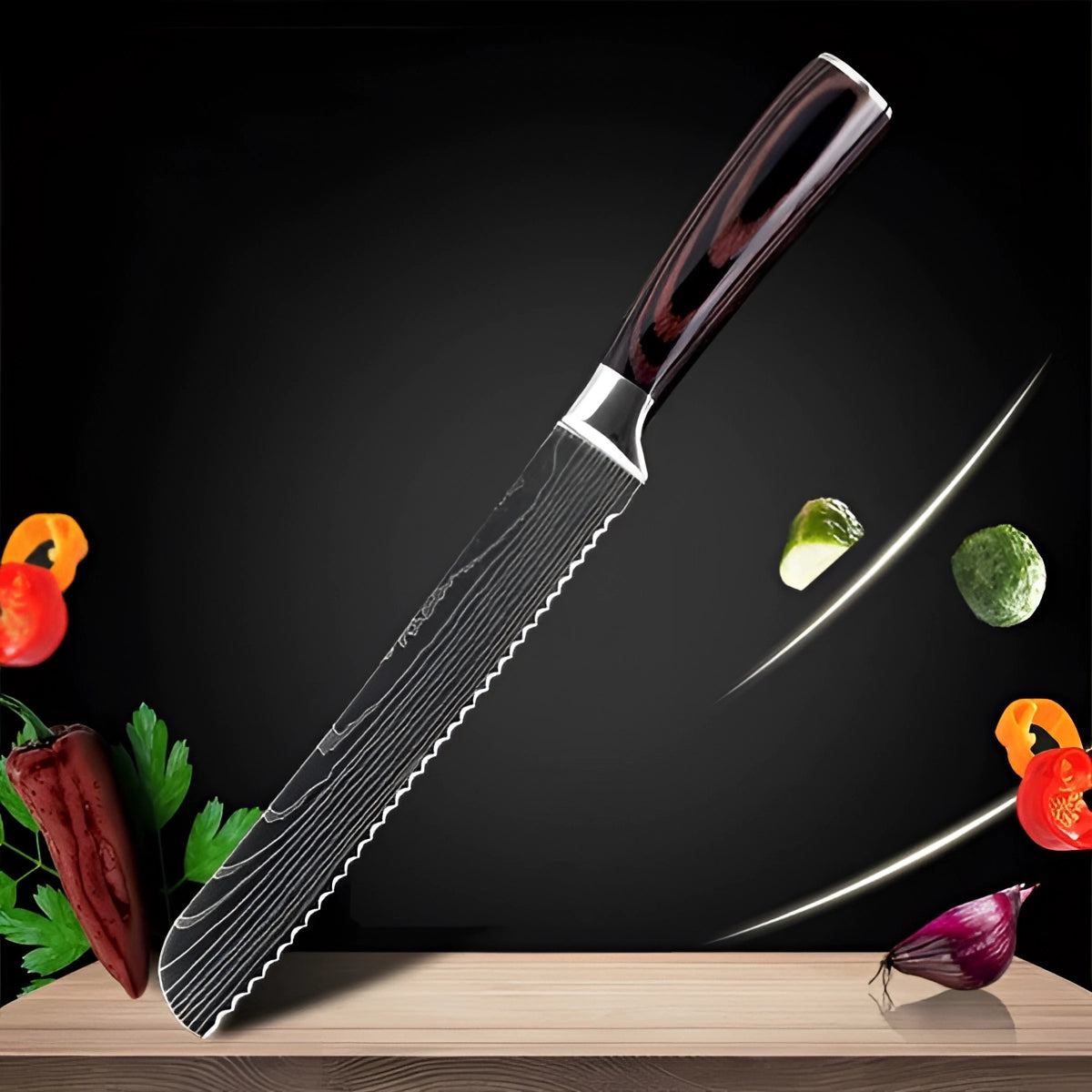 Køkkensæt Knive Rustfrit Stål Professionel