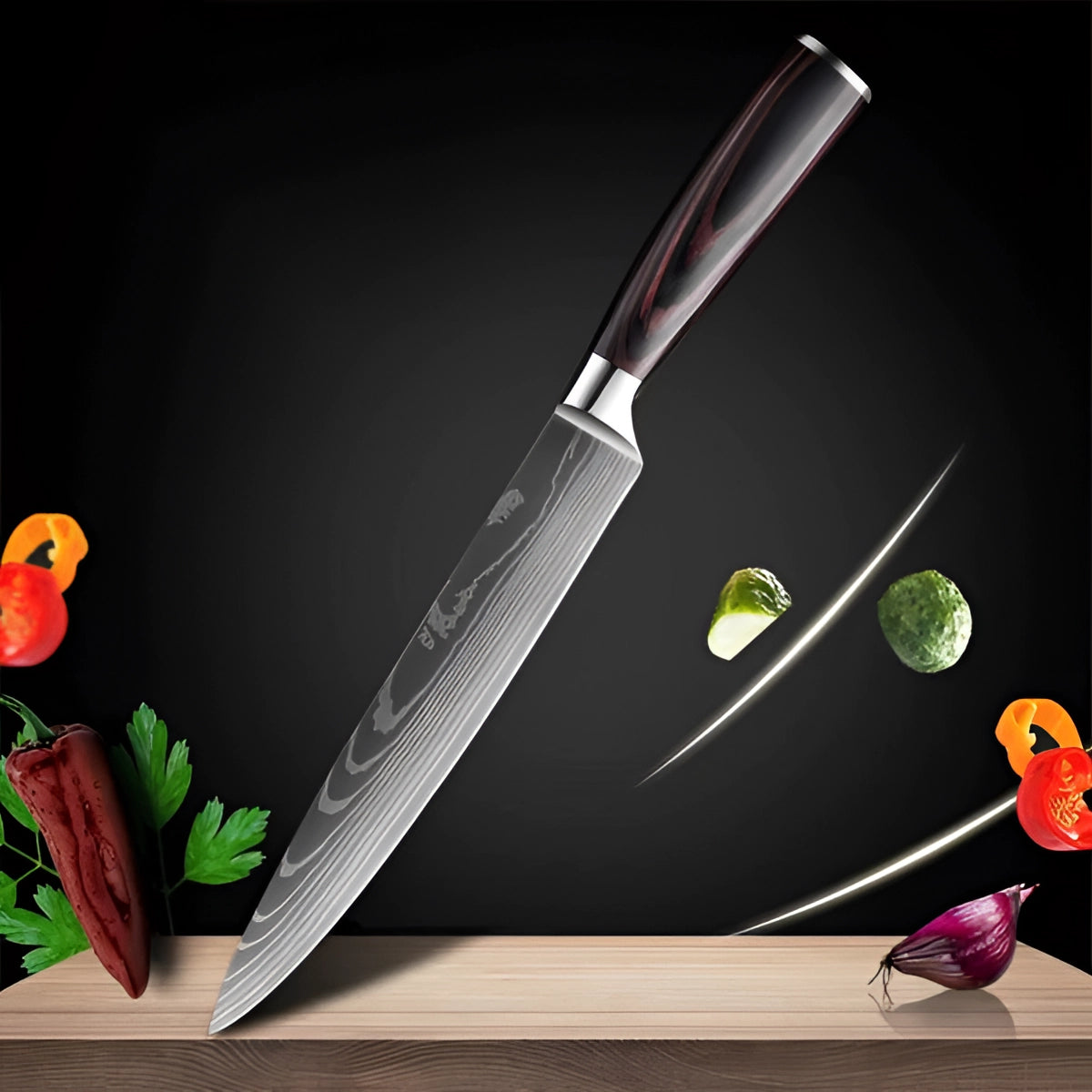 Køkkensæt Knive Rustfrit Stål Professionel