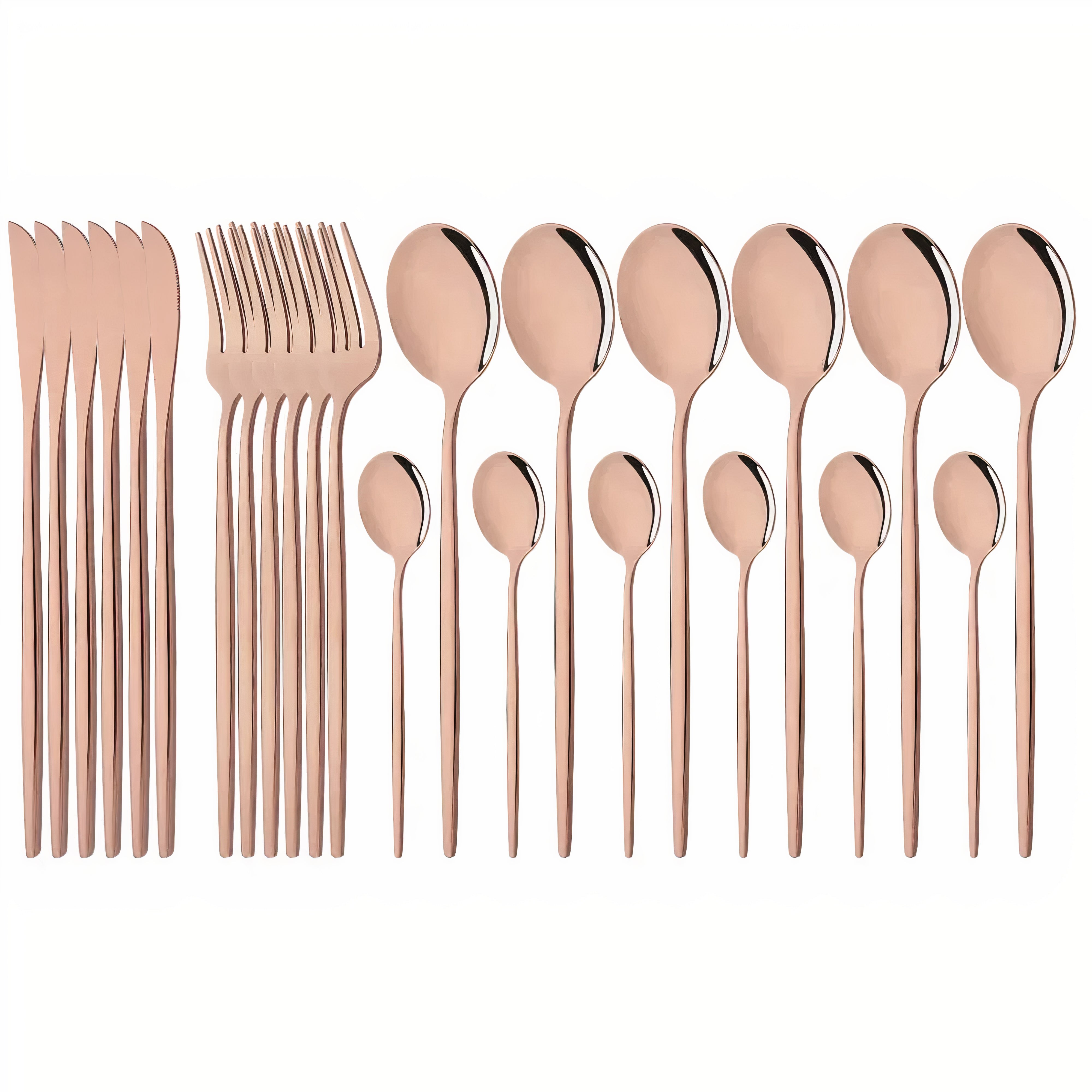 Bestiksæt Moderne Guld Rustfrit Stål Design