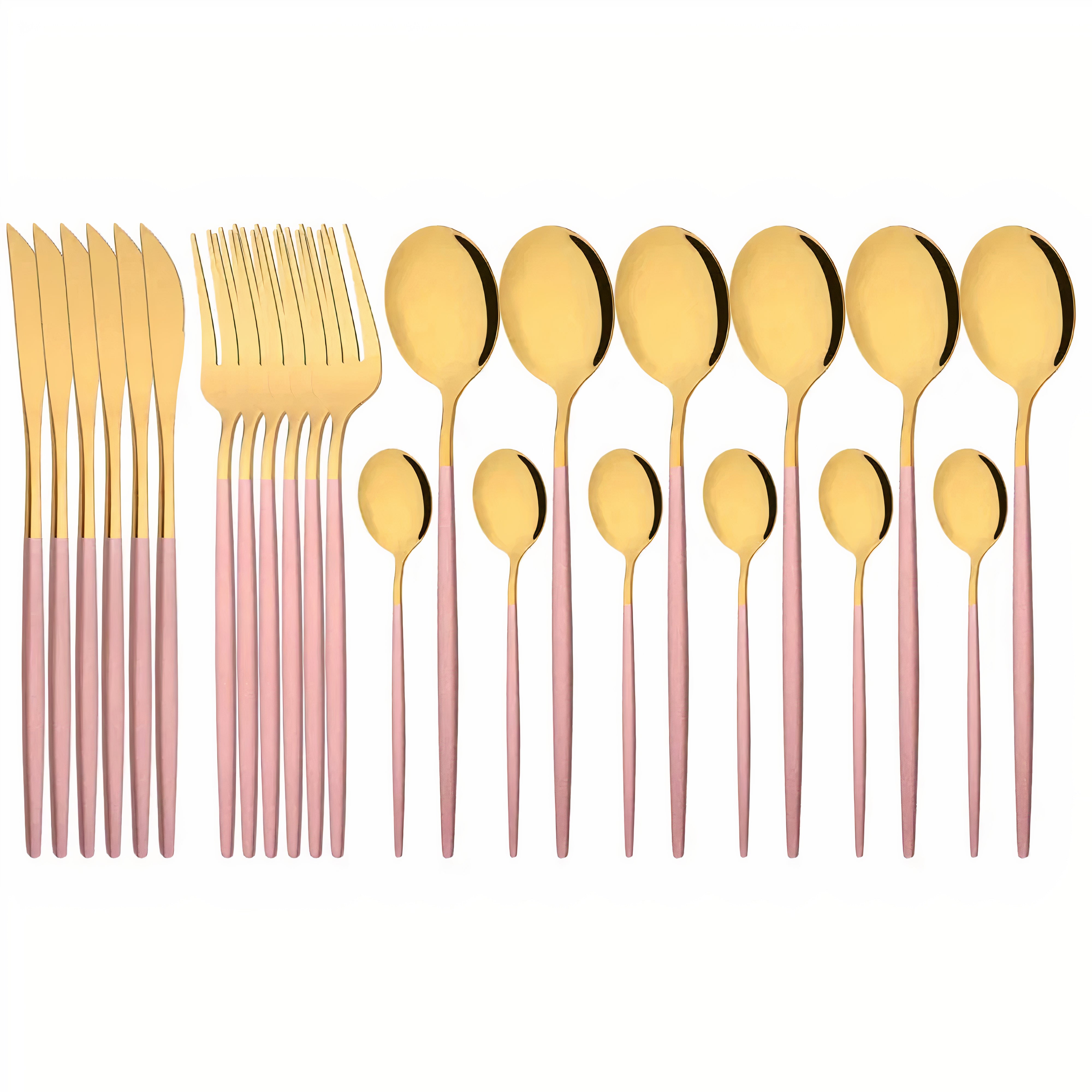 Bestiksæt Moderne Guld Rustfrit Stål Design