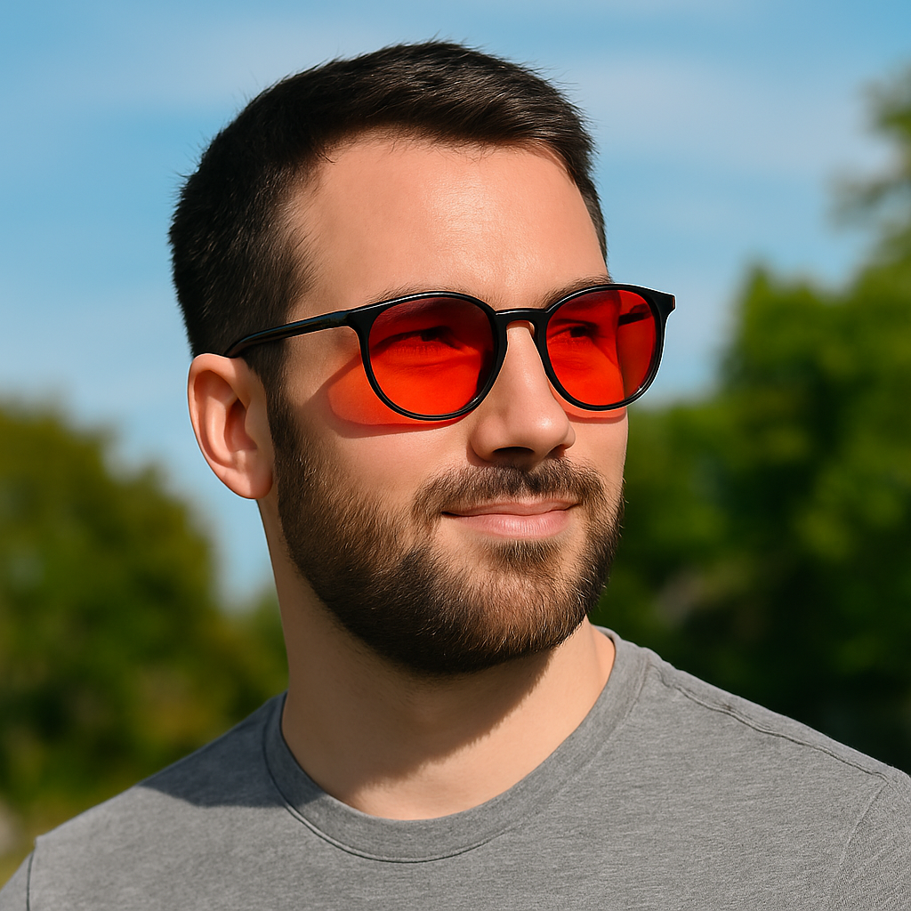 Unisex Blue Light Blocking Round Sunglasses | Designer Fit