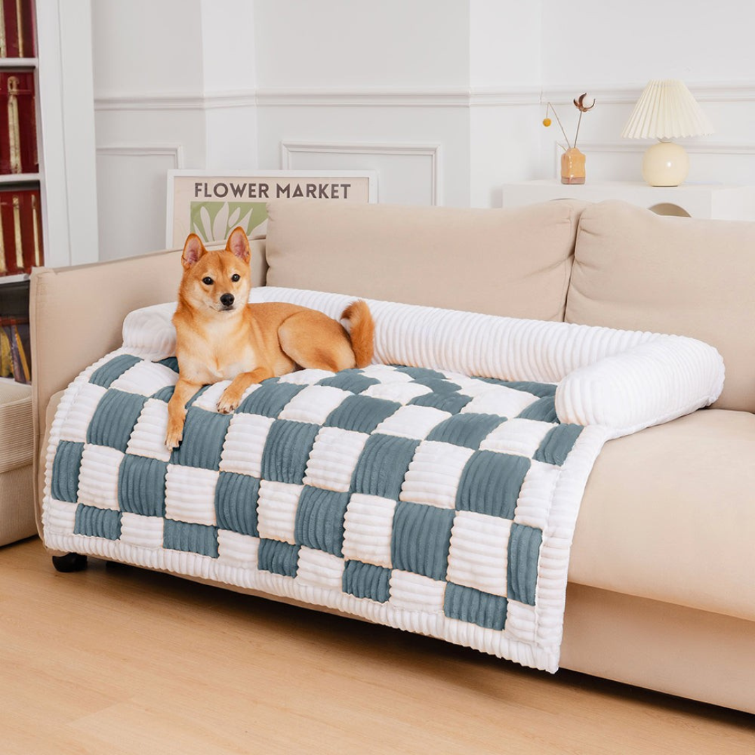 Tapis pour lit de chien – Coussin doux antidérapant pour animal de compagnie