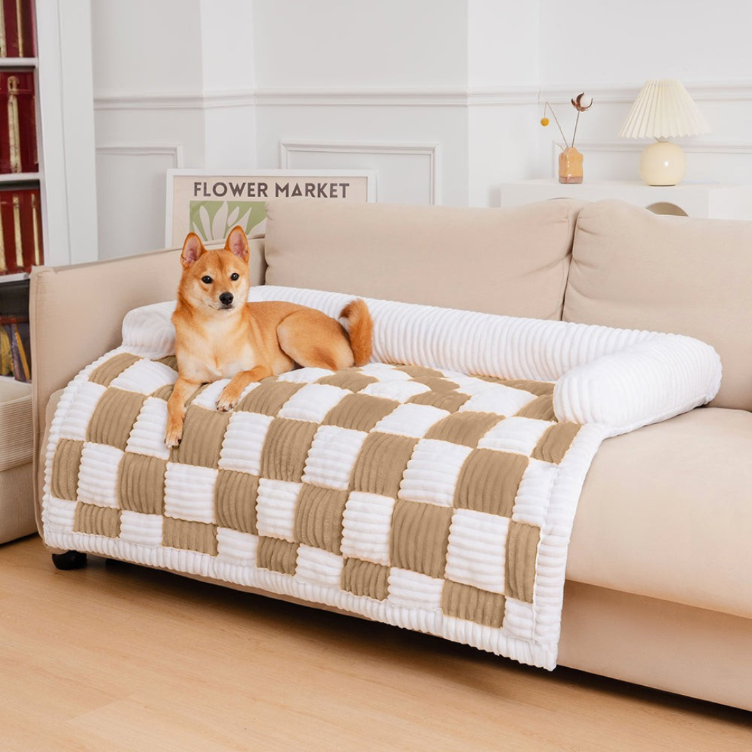Tapis pour lit de chien – Coussin doux antidérapant pour animal de compagnie