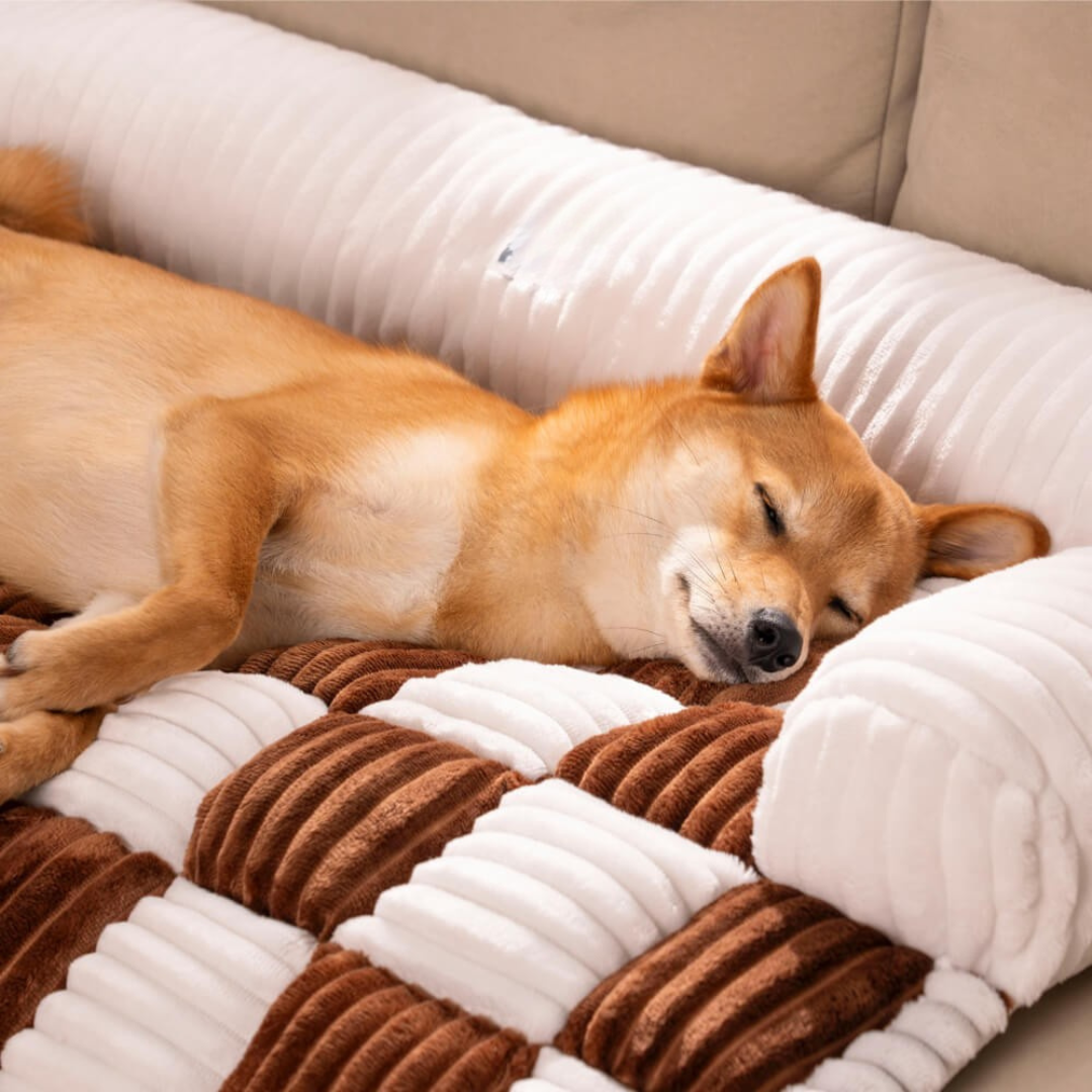 Tapis pour lit de chien – Coussin doux antidérapant pour animal de compagnie