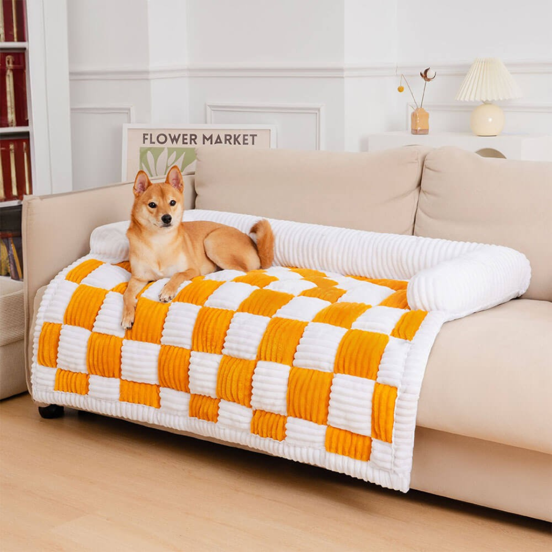 Tapis pour lit de chien – Coussin doux antidérapant pour animal de compagnie