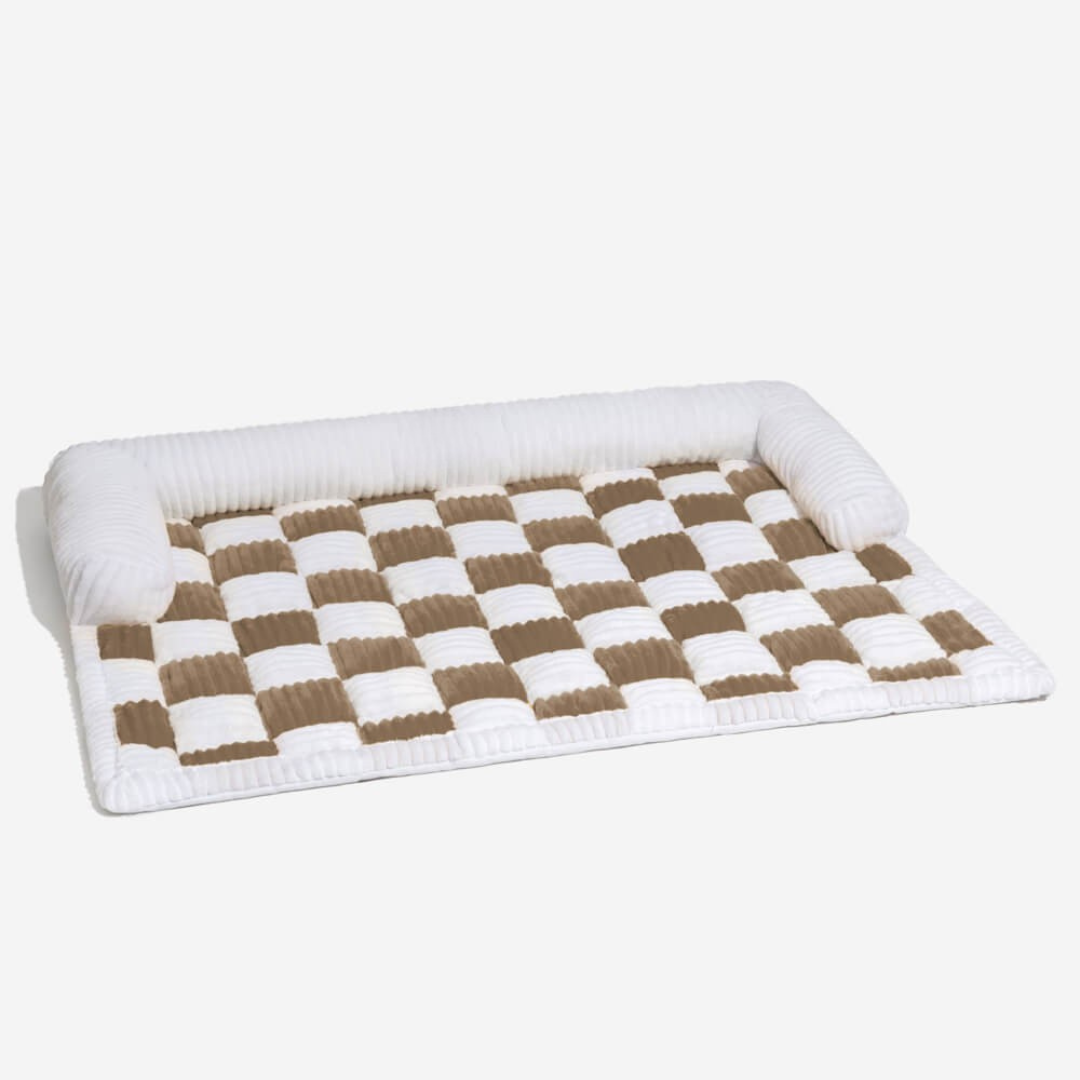 Tapis pour lit de chien – Coussin doux antidérapant pour animal de compagnie