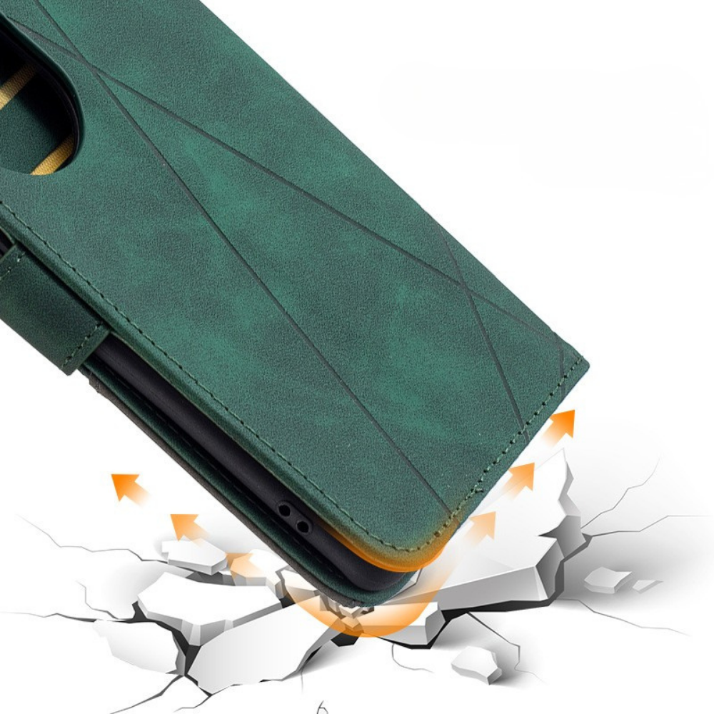 Funda para teléfono con billetera, tarjetero y tapa abatible