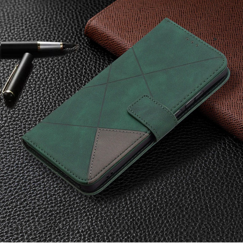 Funda para teléfono con billetera, tarjetero y tapa abatible