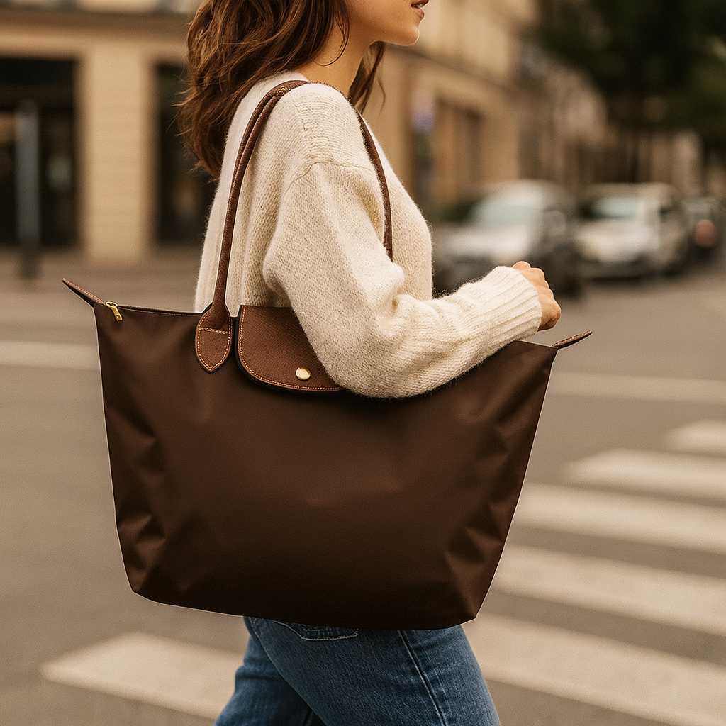 Grand sac fourre-tout de voyage pour femme à bandoulière | Sac à main
