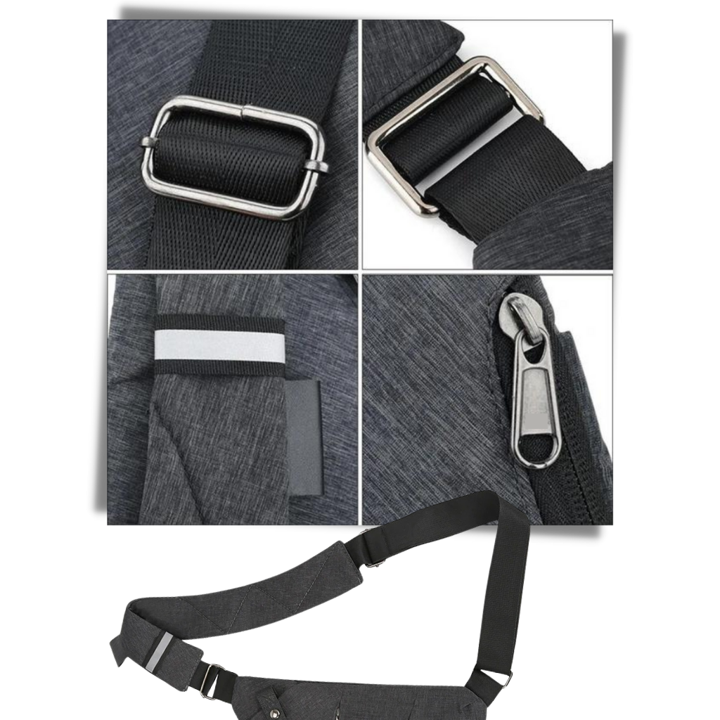 Crossbody vandtæt skuldertaske med rem