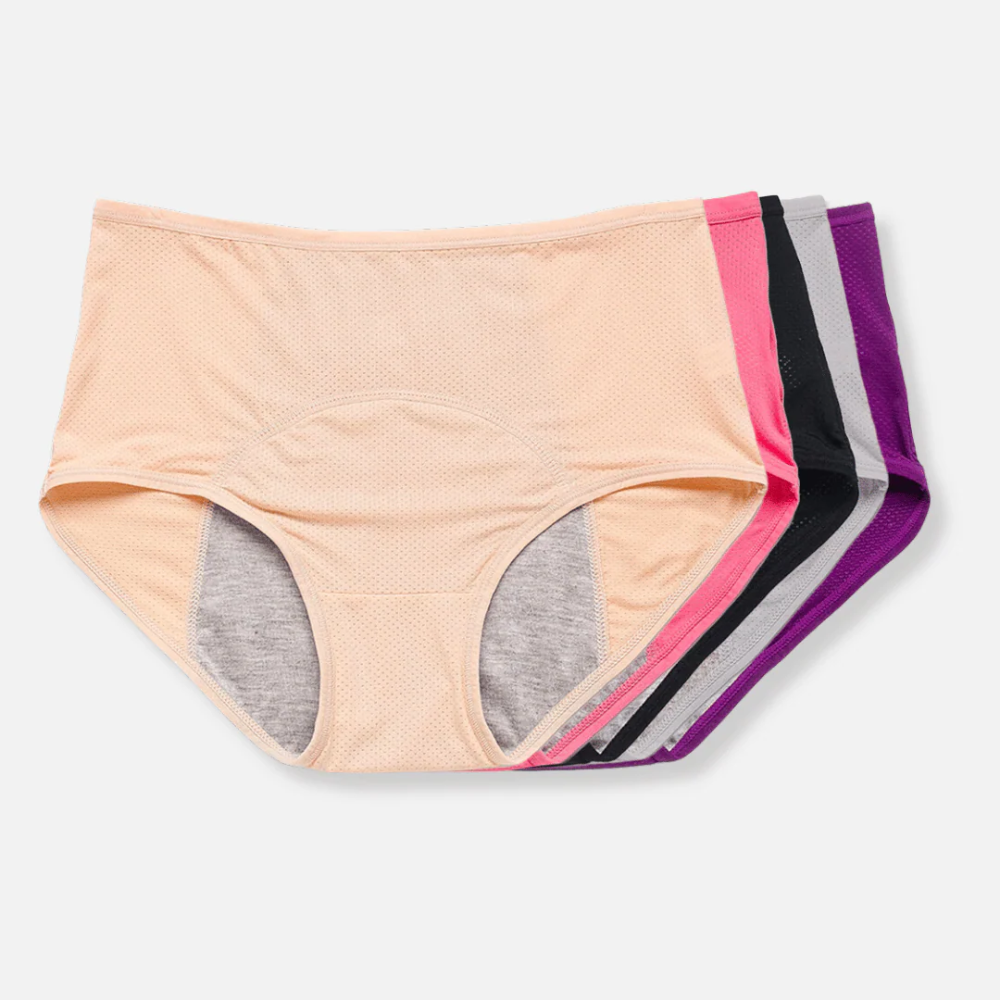 Culotte menstruelle haute taille pour femmes, imperméable | Respirante