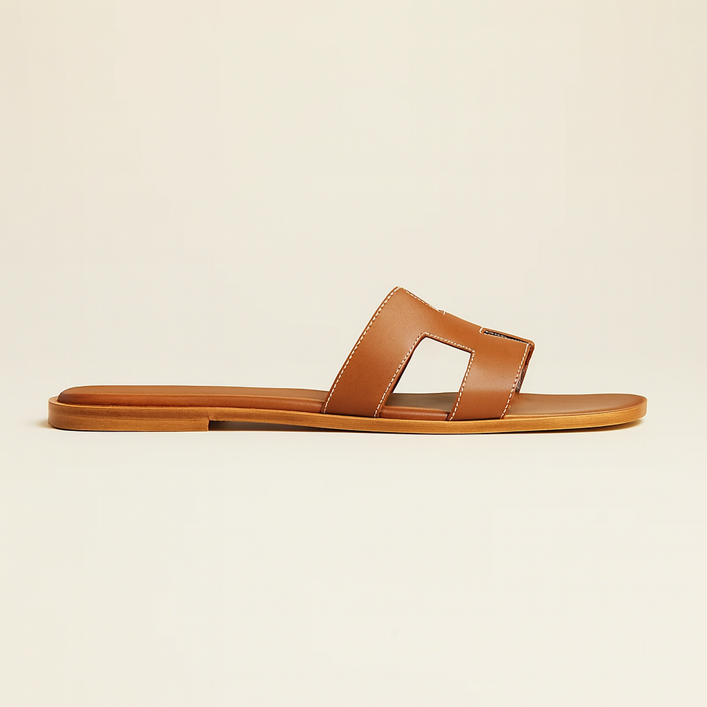 Sandales plates à enfiler pour femmes | Chaussures d'été confortables à large largeur