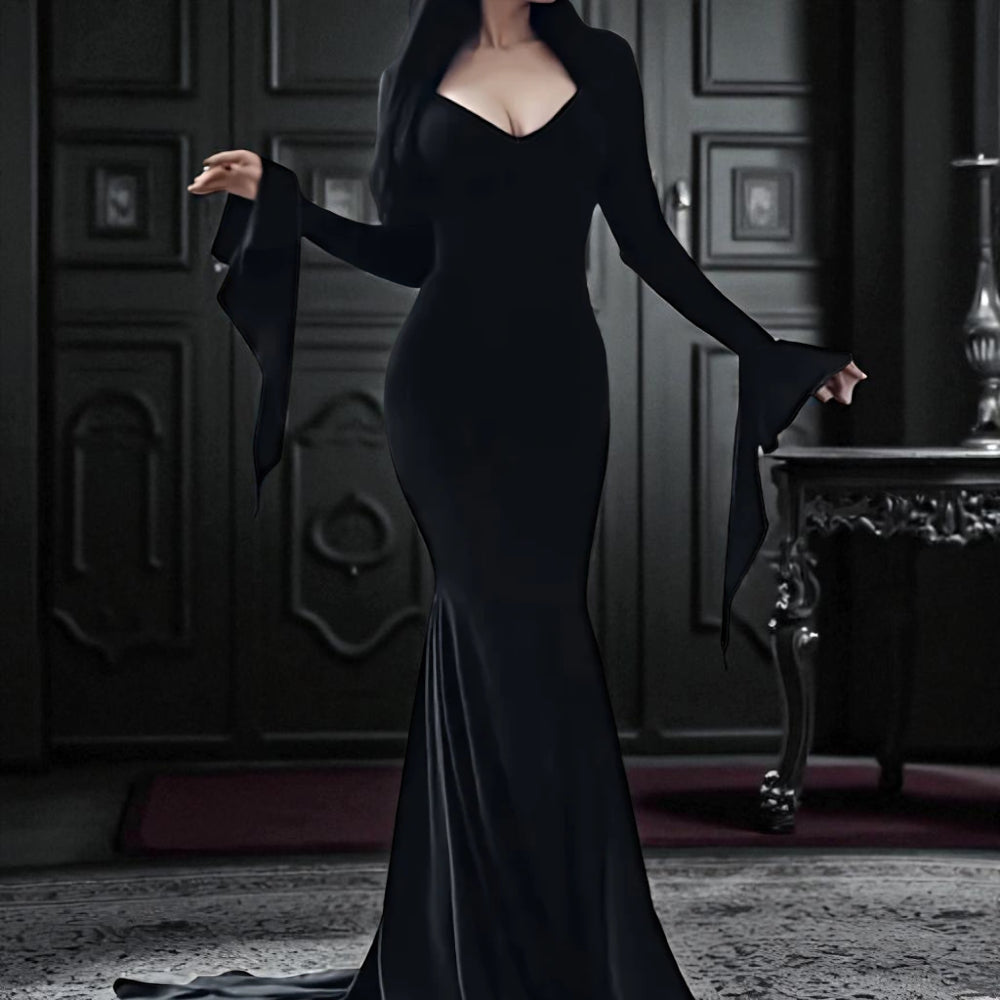 Women’s Vampire Outfit Gothic Long Dress