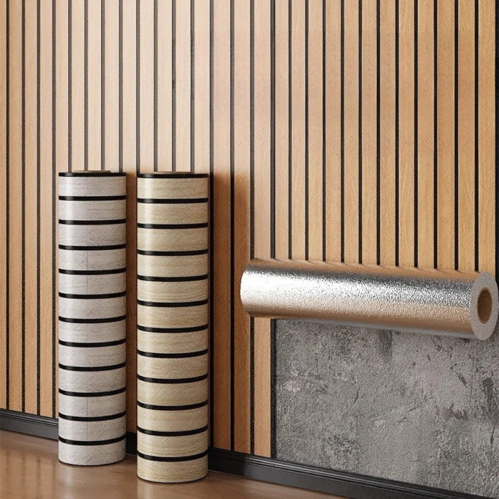 Wood Wall Panels Self Adhesive Wallpaper Waterproof PVC Decor