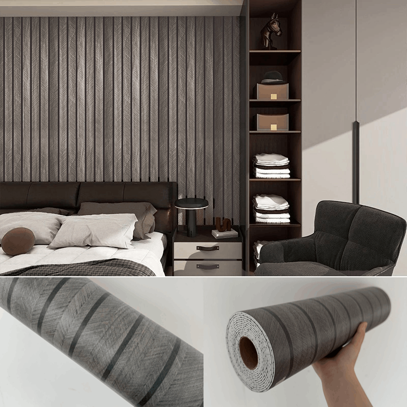 Wood Wall Panels Self Adhesive Wallpaper Waterproof PVC Decor