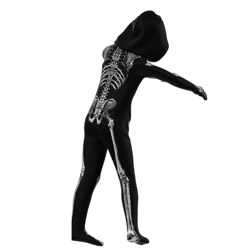 ゾンビスカルジャンプスーツ 子供用ハロウィンコスチューム