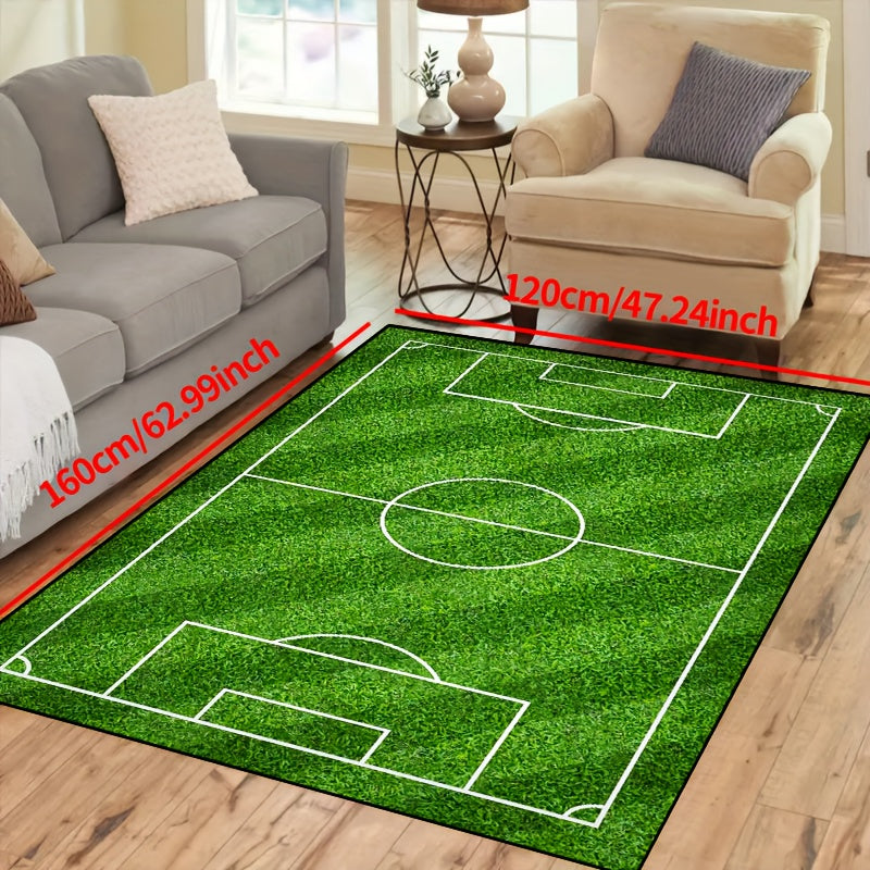 SoccerPlay | Tapis lavable antidérapant pour salon et chambre à coucher