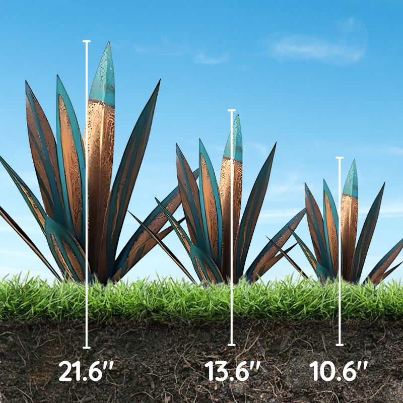 Agave Americana Metal Decorative Plant - Image 2