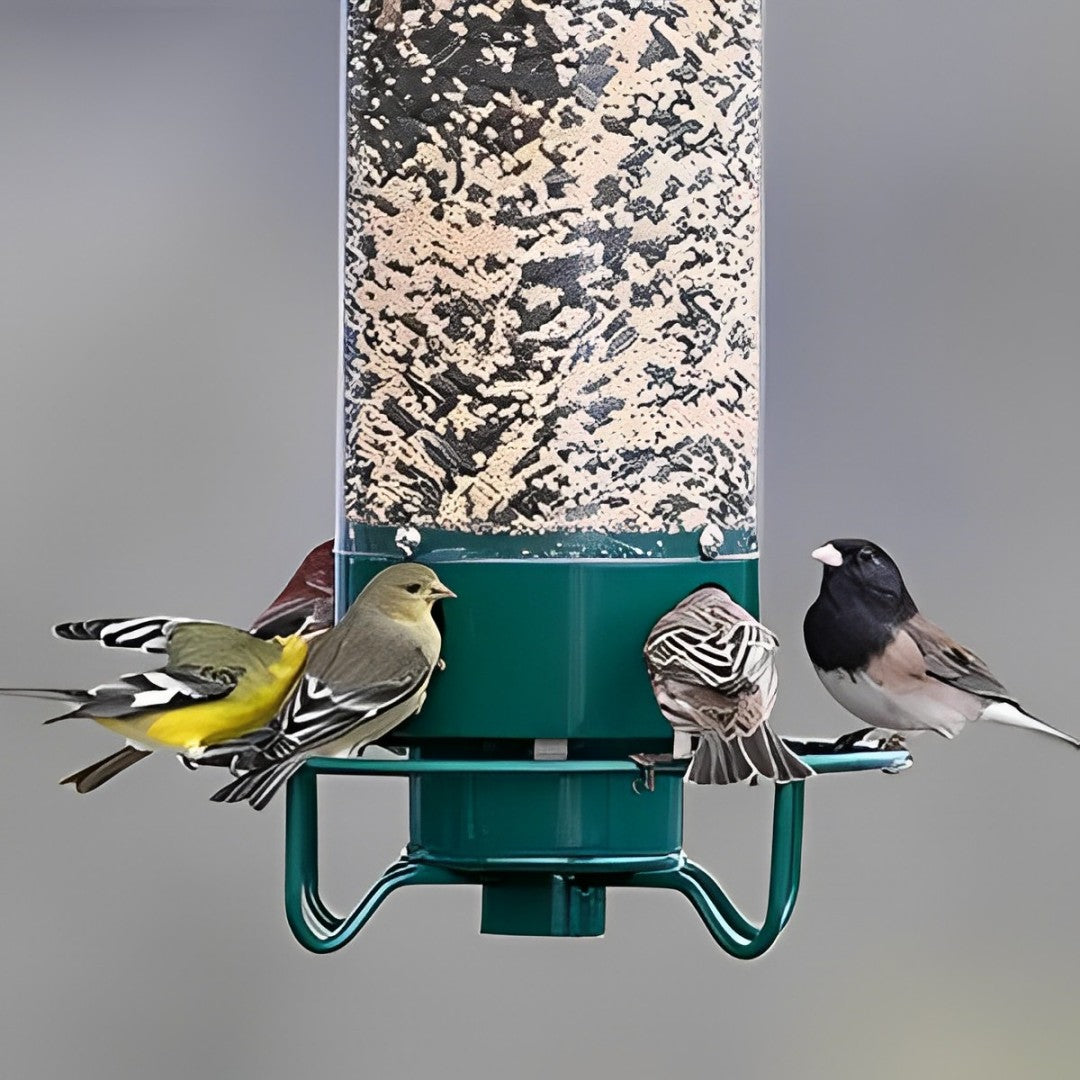 鳥の餌台 吊り下げ式 金属製 リス防止チューブ