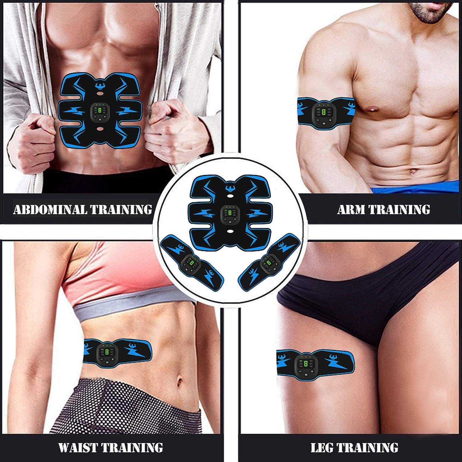 Abs Stimulator Belt with EMS Muscle Training