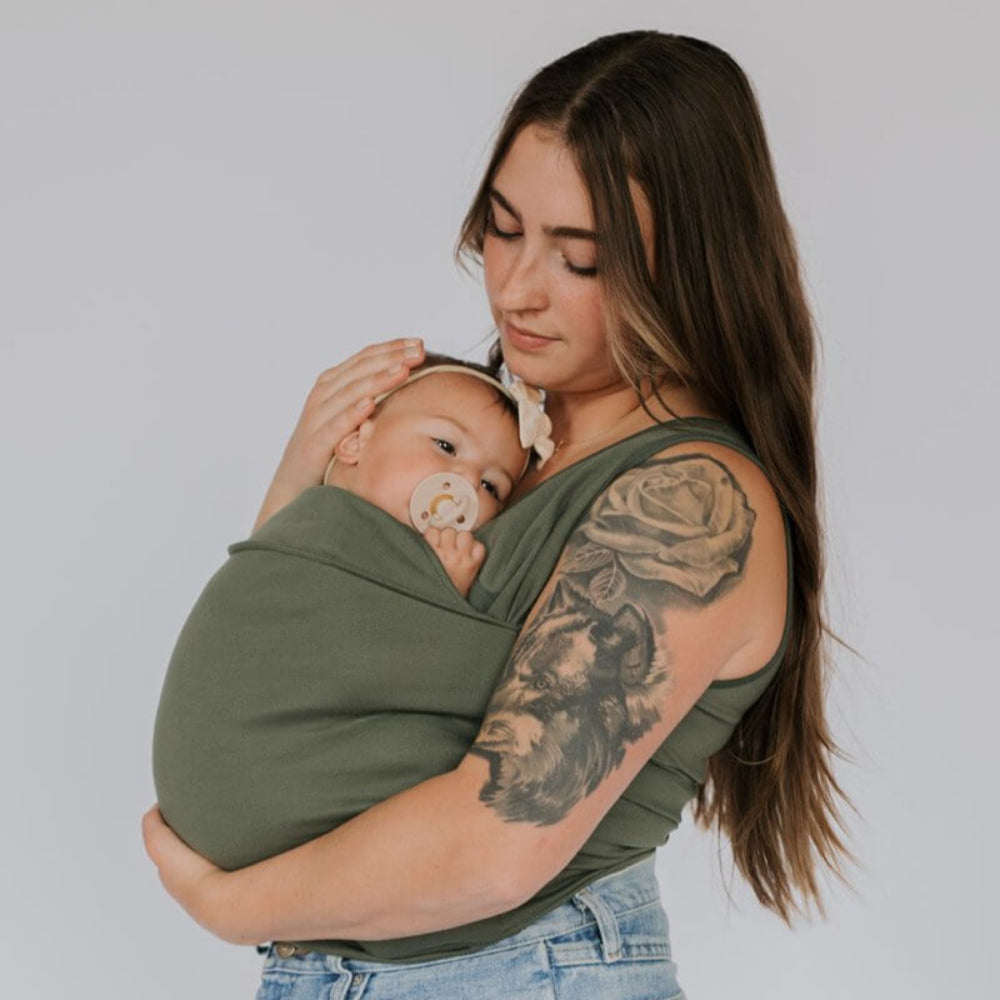 Babybærer bomulds T-shirt vikle slynge