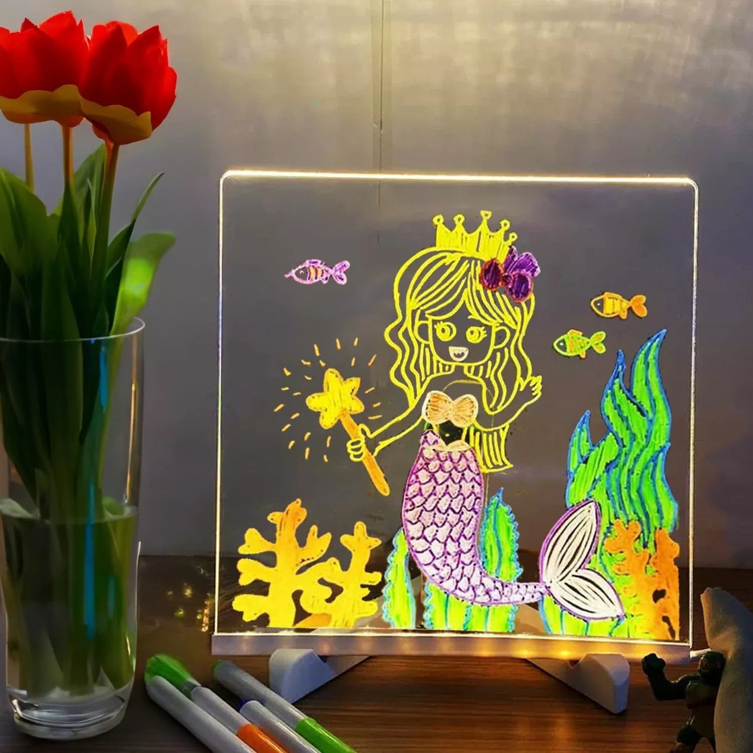Tableau de dessin lumineux à LED