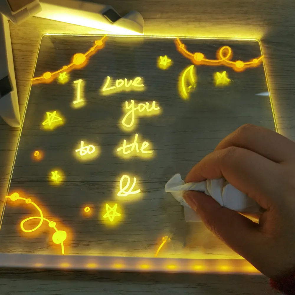 Tableau de dessin lumineux à LED