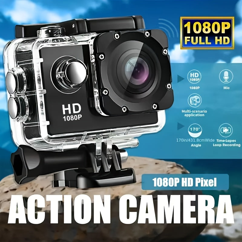 Akční kamera s HD videem a širokoúhlým objektivem