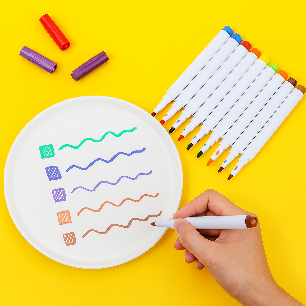 Ensemble de stylos d'art lavables pour dessin à l'eau colorée