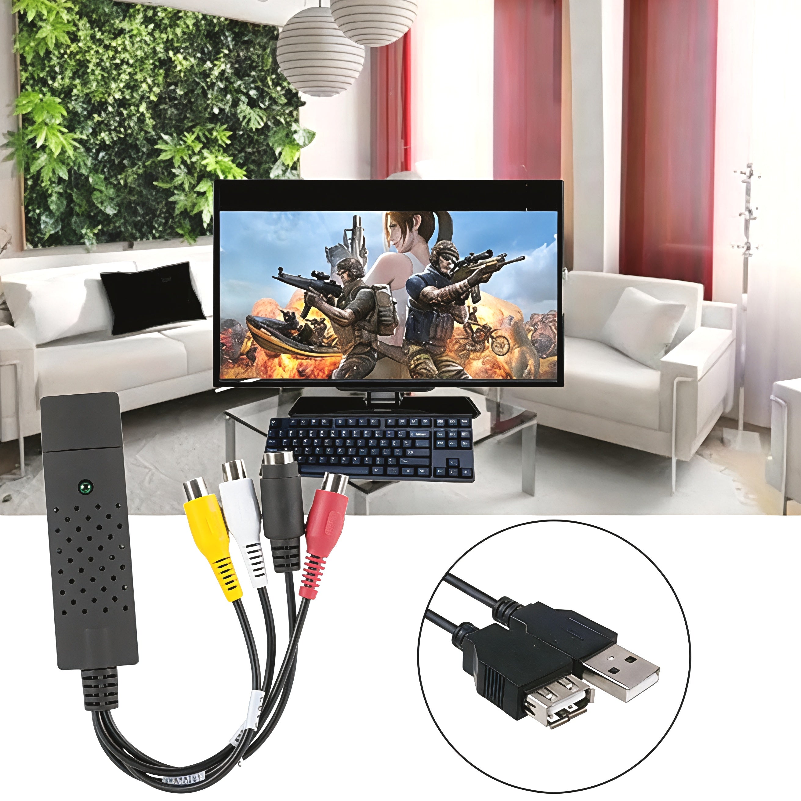 USB videooptagelseskort komposit S-video