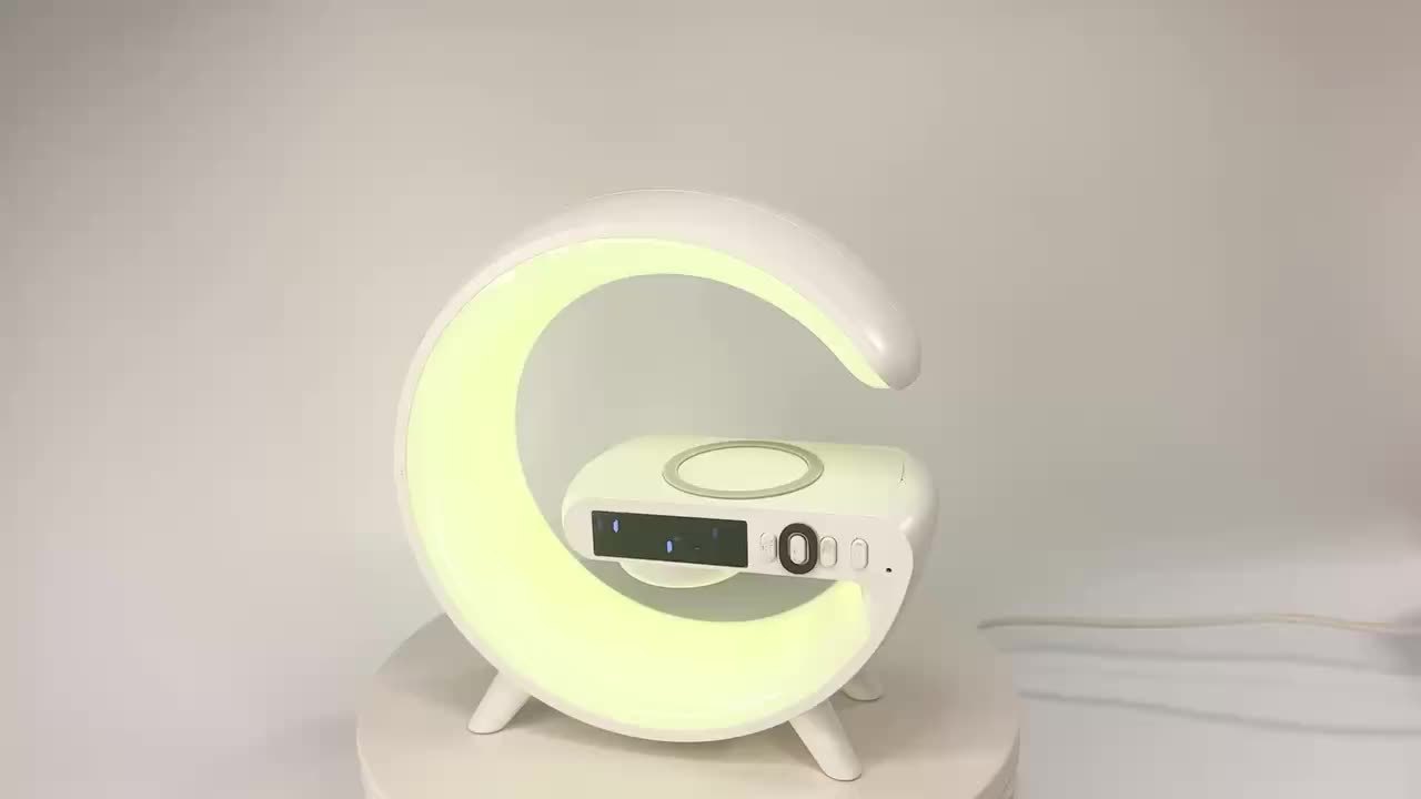Trådløs opladerlampe med Bluetooth-højttaler
