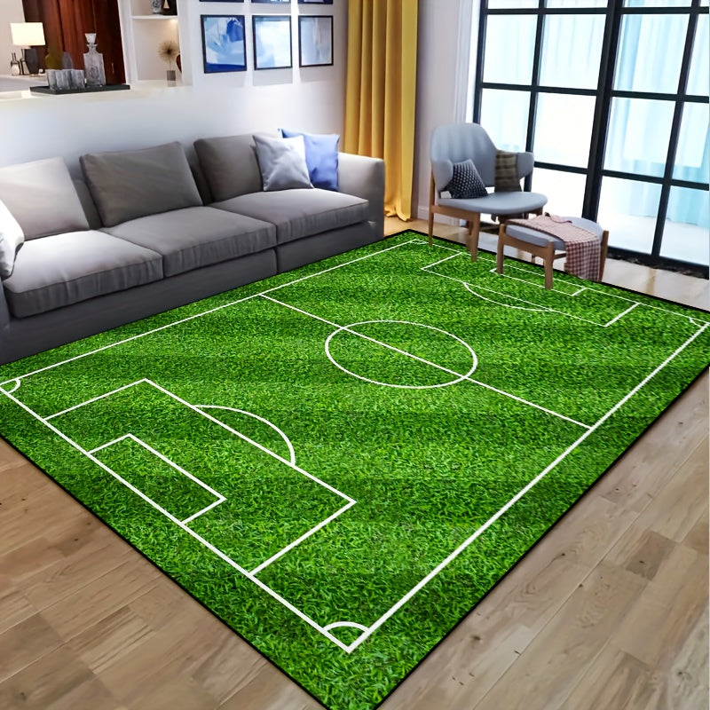 SoccerPlay | Tapis lavable antidérapant pour salon et chambre à coucher