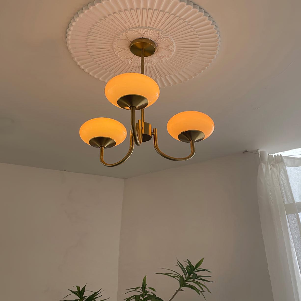 Stropní svítidlo moderní mosazný lustr lampa