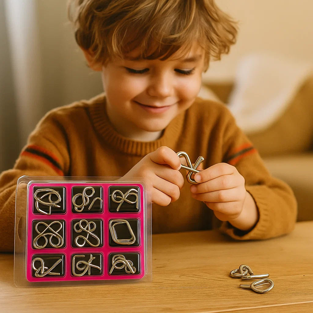 Ensemble de puzzle en métal éducatif pour enfants