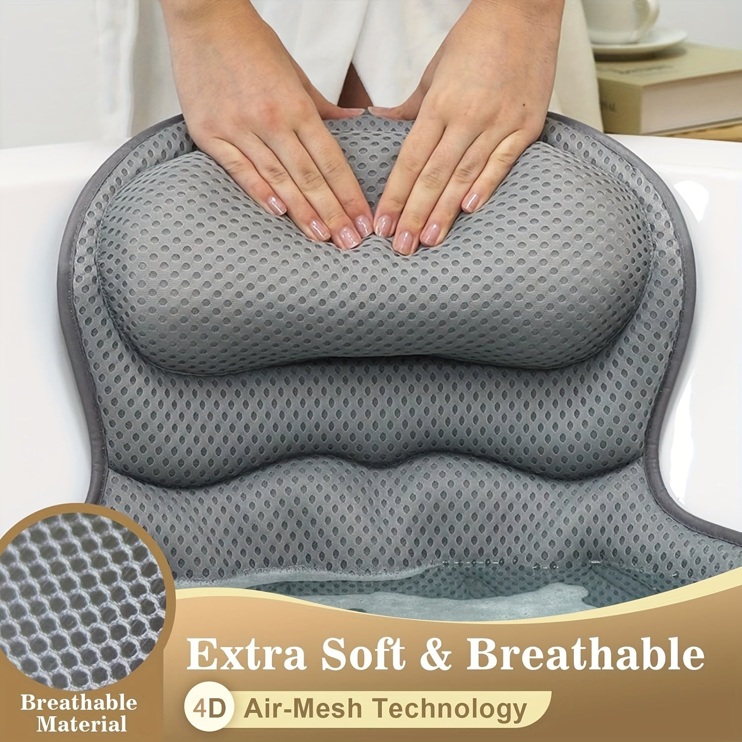 Badkissen Ergonomisches Netz Spa Kissen