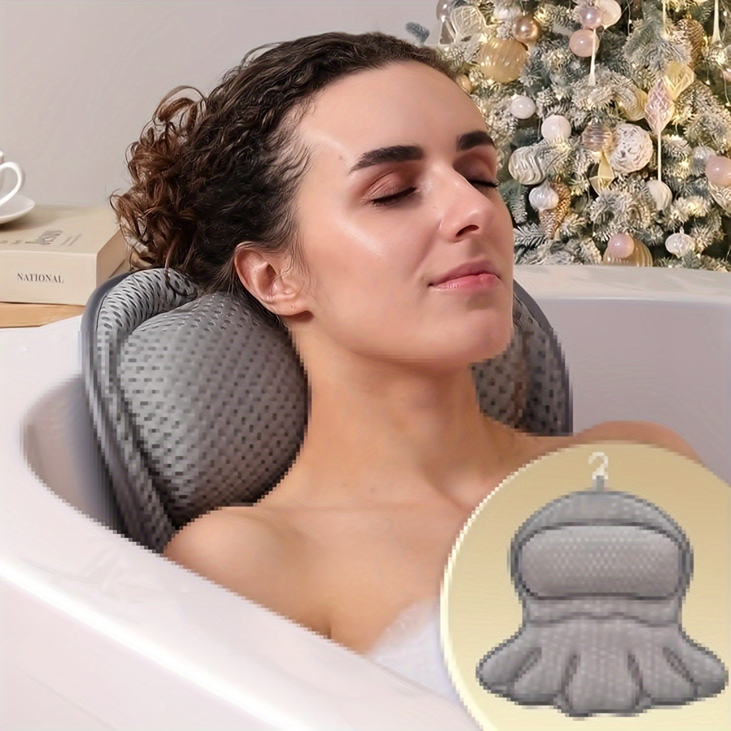 Badkissen Ergonomisches Netz Spa Kissen