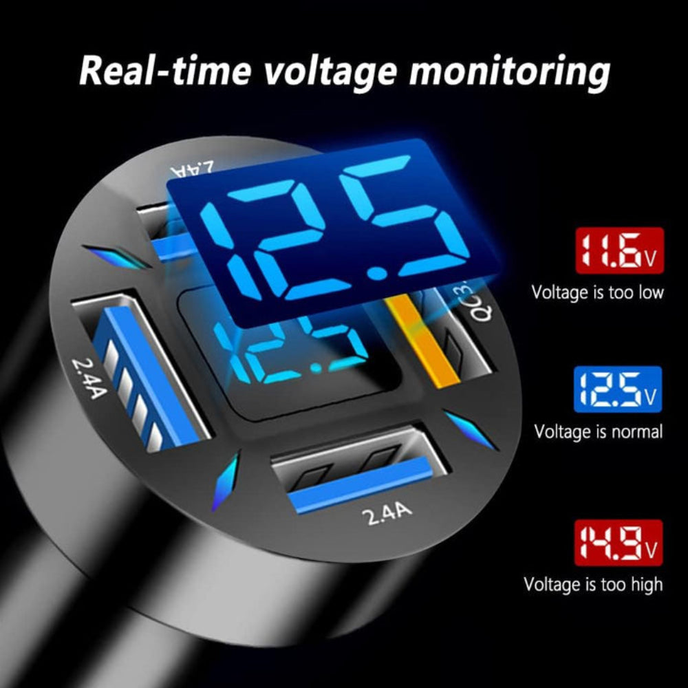 Chargeur de voiture rapide adaptateur USB multi-port