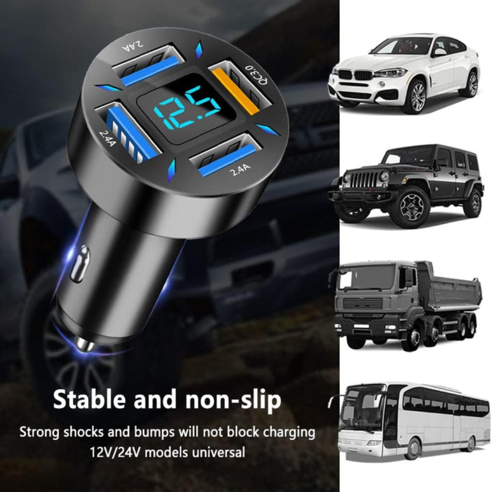 Chargeur de voiture rapide adaptateur USB multi-port
