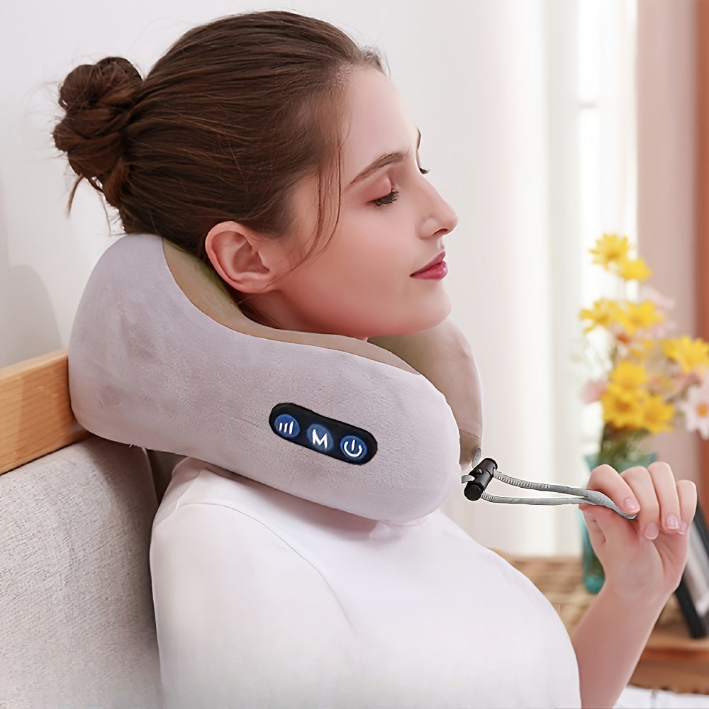 Nakkepude Memory Foam USB Massage Støtte