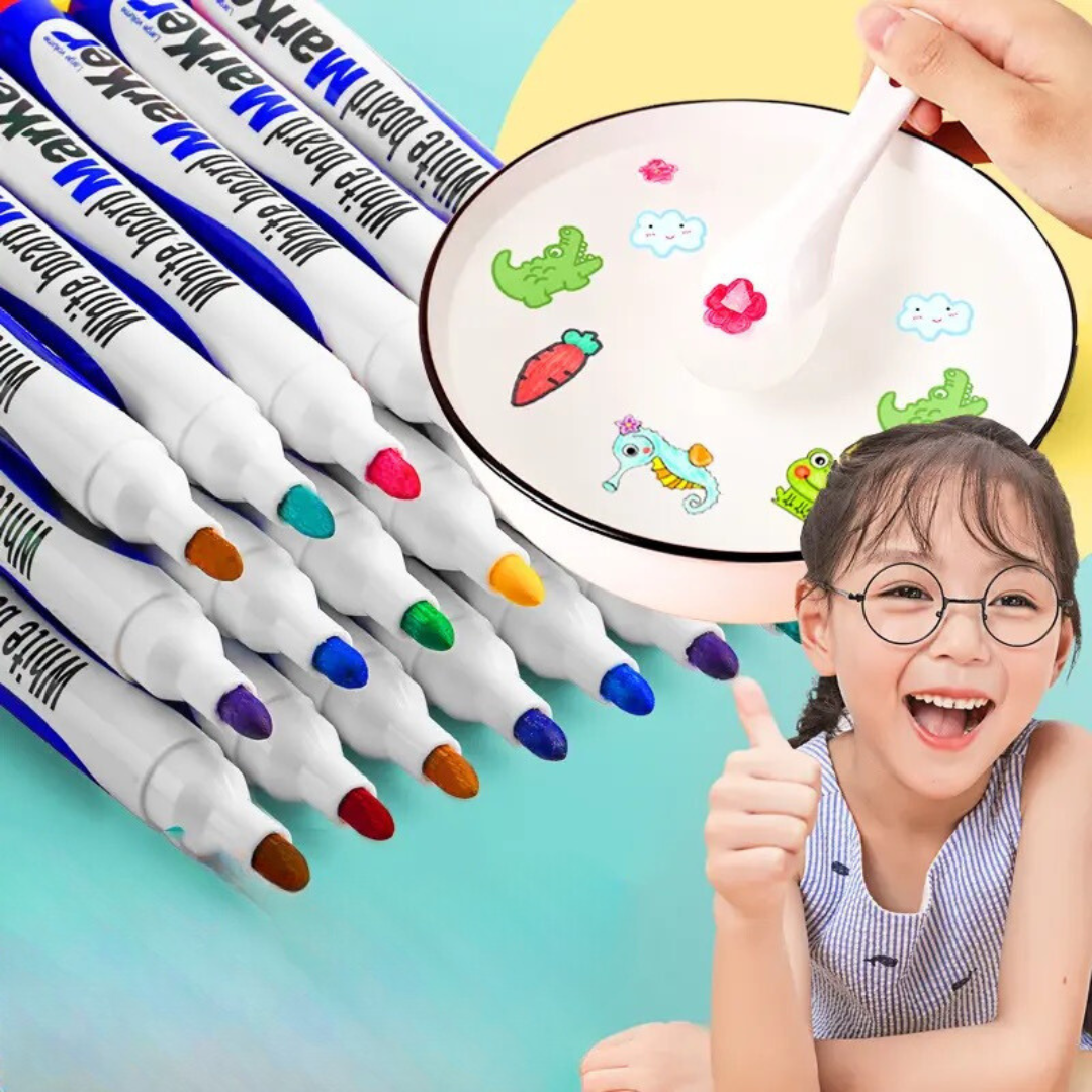 Ensemble de stylos d'art lavables pour dessin à l'eau colorée