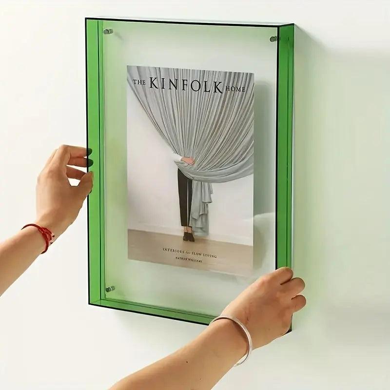 Akrylový fotorámeček | Neonový minimalistický stolní displej