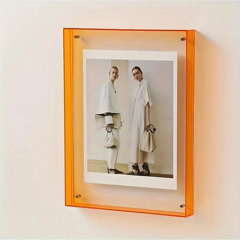 Akrylový fotorámeček | Neonový minimalistický stolní displej