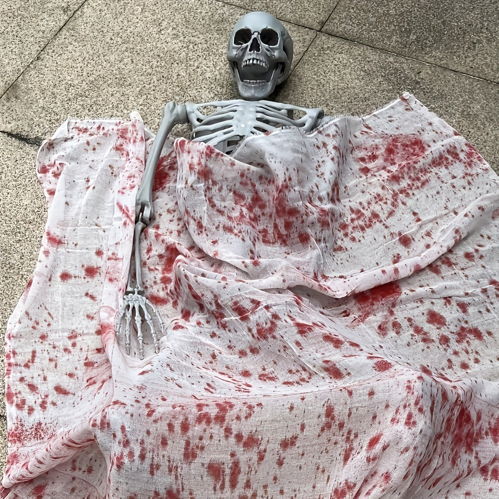 Giant 6 Ft Halloween Skeleton Decoration | Posable Life-Size - Image 4