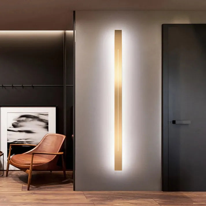 Applique murale LED | Applique intérieure verticale moderne noire