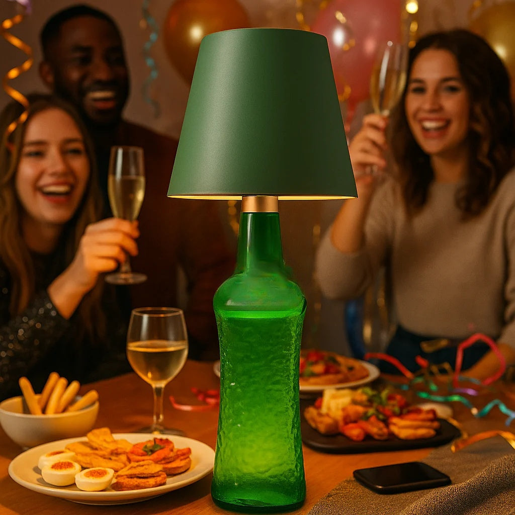 Stolní lampa z lehkého kovu