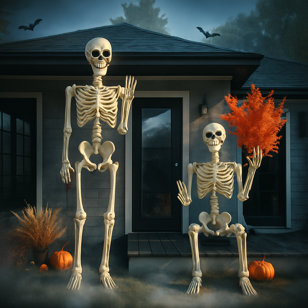 Halloween Giant Outdoor Skeleton Decoration - Image 1