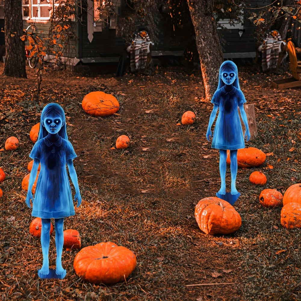 Halloween Little Girl Garden Post Outdoor Yard Decor - Image 4